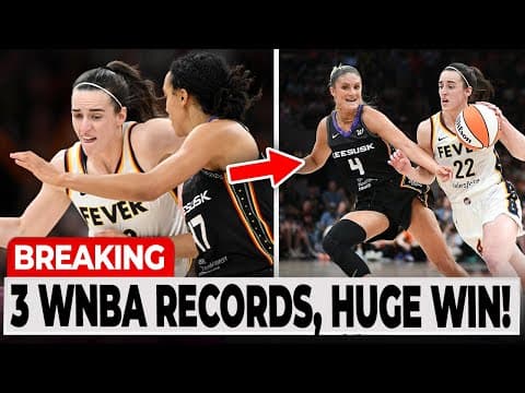 Caitlin Clark BREAKS 3 WNBA RECORDS As Indiana Fever DOMINATE Jacy Sheldon & Connecticut Sun thumbnail