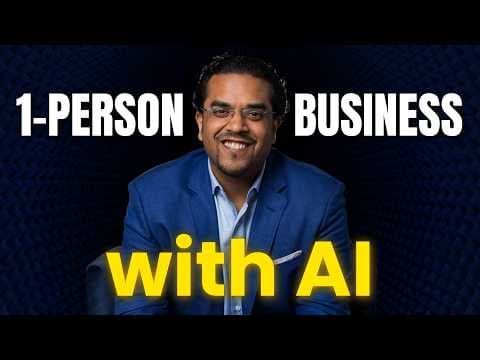 How To Build a One Person Solo Business In 2026 Using AI! (Step By Step) thumbnail