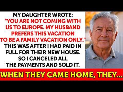 My Daughter Texted: "You Are Not Joining Us. My Husband Thinks It's Better to Leave... thumbnail