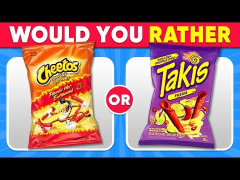 Would You Rather...? Snacks & Junk Food Edition 🍔🍟 Quiz Ninja thumbnail