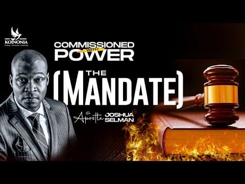 COMMISSIONED WITH POWER (THE MANDATE)|OWNERSHIP CON 2023 DAY 4 | JO’BURG-SOUTH AFRICA|APOSTLE SELMAN thumbnail