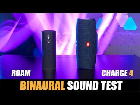 Sonos Roam vs JBL Charge 4 - CAN'T COMPARE! 🔥 BINAURAL Sound Comparison thumbnail