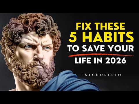 5 Habits That Will DESTROY Your Life in 2026 — FIX THEM NOW | STOICISM thumbnail