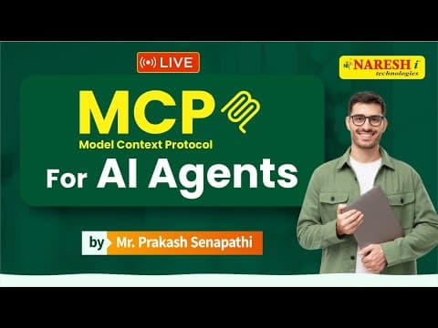 MCP for AI Agents | Model Context Protocol for AI Agents | Prakash Senapathi | Naresh IT thumbnail