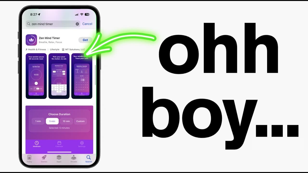 YouTube video player