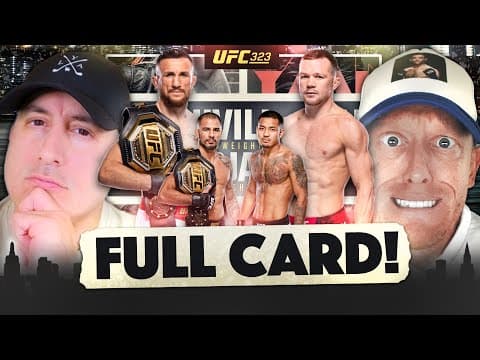 UFC 323: Dvalishvili vs. Yan 2 FULL CARD Predictions, Bets and DraftKings thumbnail