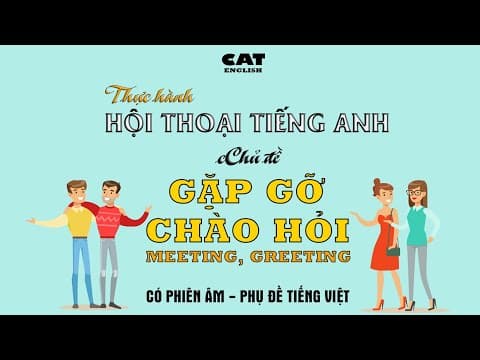 Luyện nghe và thực hành hội thoại tiếng anh theo chủ đề - Meeting, Greeting/Gặp gỡ, Chào hỏi thumbnail