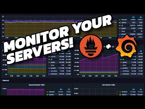 Server Monitoring // Prometheus and Grafana Tutorial thumbnail