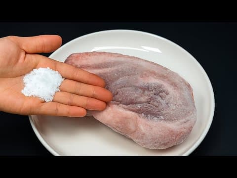 How to defrost frozen meat quickly! The meat melts like butter! thumbnail