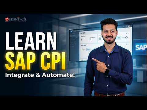 Introduction to SAP CPI (Cloud Platform Integration) | ZaranTech thumbnail