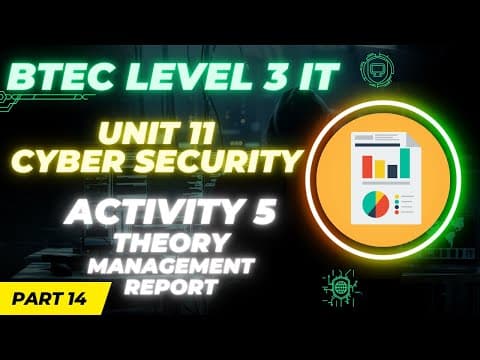 BTEC Level 3 IT - Unit 11 - Cyber Security - Paper B | Part 14 - Activity 5 | MANAGEMENT REPORT thumbnail