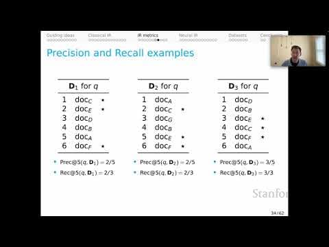 Stanford XCS224U: NLU I Information Retrieval, Part 3: IR metrics I Spring 2023 thumbnail