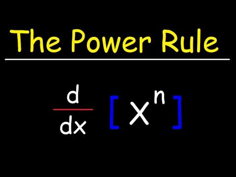 The Power Rule For Derivatives thumbnail