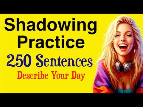 English Shadowing Practice | Slow English Listening & Speaking for Fluency Beginner to Intermediate thumbnail