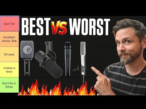 Don't Buy A Dynamic Mic Until You See This Tier List! thumbnail