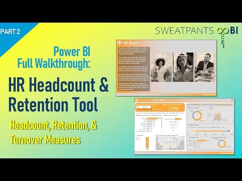Full-Length Power BI Report Build:  HR Headcount Tool (Part 2 - Calculating Measures with DAX) thumbnail
