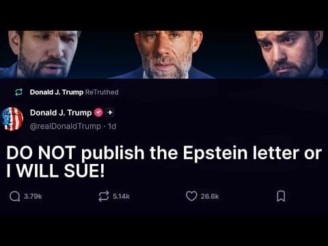 Trump's Letter To Epstein Leaks thumbnail