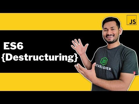 Destructuring in JavaScript | The Complete JavaScript Course | Ep.49 thumbnail