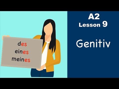 A2 - Lesson 9 | Genitive case | Genitiv | German for beginners thumbnail