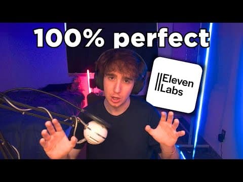 how to clone voice with AI without ANY distortions (ElevenLabs) thumbnail