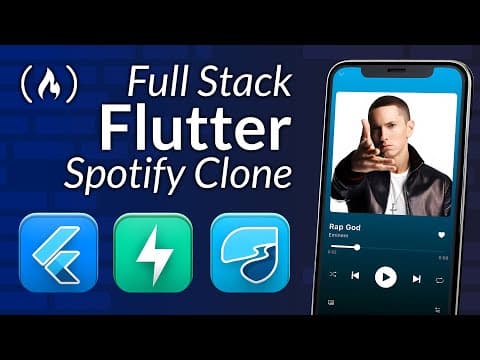 Flutter Full Stack Tutorial – Spotify Clone w/ MVVM Architecture, Python, FastAPI, Riverpod thumbnail