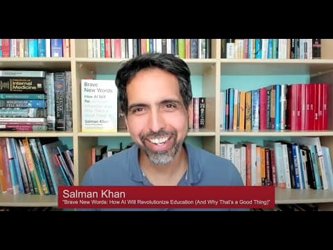 Sal Khan & Angela Duckworth, Ph.D. -- Brave New Words: How AI Will Revolutionize Education thumbnail