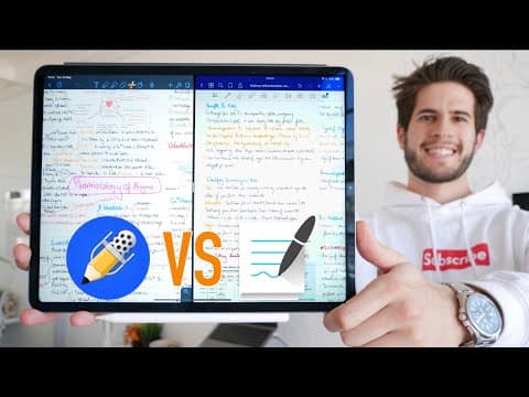Notability vs Goodnotes 5 - The Best iPad Note Taking App (2019) | KharmaMedic thumbnail
