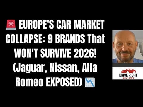 EUROPE'S CAR MARKET COLLAPSE: 9 BRANDS That WON'T SURVIVE 2026! (Jaguar, Nissan, Alfa Romeo EXPOSED) thumbnail