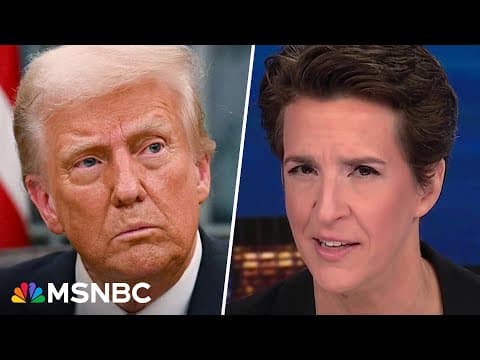 Maddow warns of likelihood of Trump admin cooking economic stats to hide poor performance thumbnail