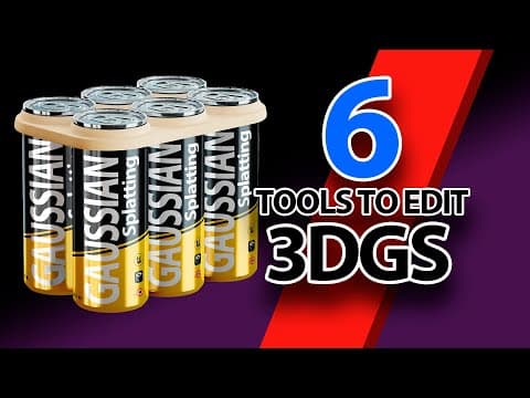 6 tools to edit 3D Gaussian Splatting models. thumbnail