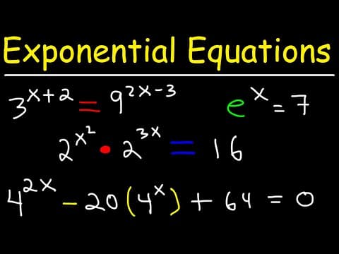 Solving Exponential Equations thumbnail