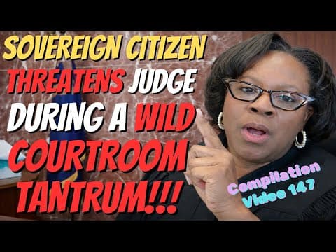 Sovereign Citizen EXPLODES In Court And THREATENS The Judge! thumbnail