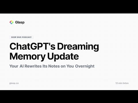 How Does ChatGPT's Dreaming Memory Work? thumbnail