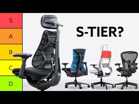Best Office Chair Tier List (35 Ranked in 2025 Update) thumbnail