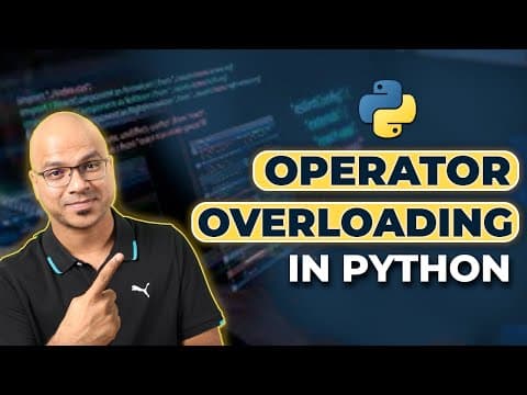 #59 Python Tutorial for Beginners | Operator Overloading | Polymorphism thumbnail