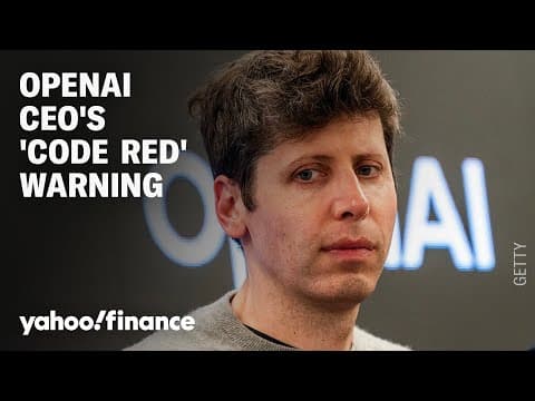 OpenAI CEO Sam Altman reportedly sends out 'code red' warning over AI competition thumbnail