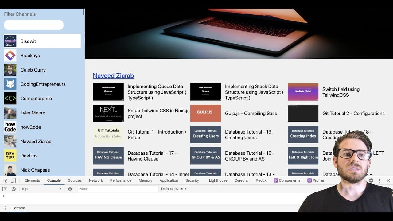 YouTube video player