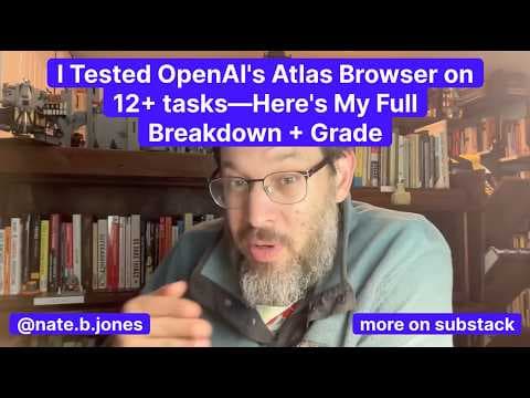 I Tested OpenAI's Atlas Browser on 12+ Tasks—Here's My Full Breakdwon + Grade thumbnail