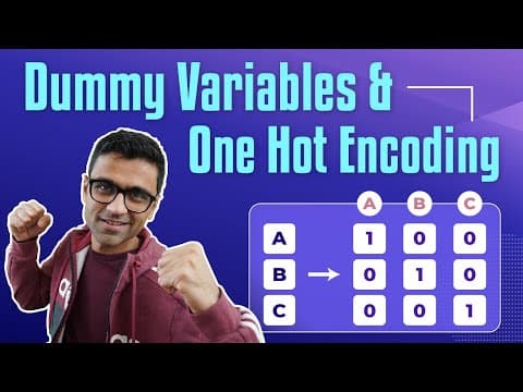Machine Learning Tutorial Python - 6: Dummy Variables & One Hot Encoding thumbnail