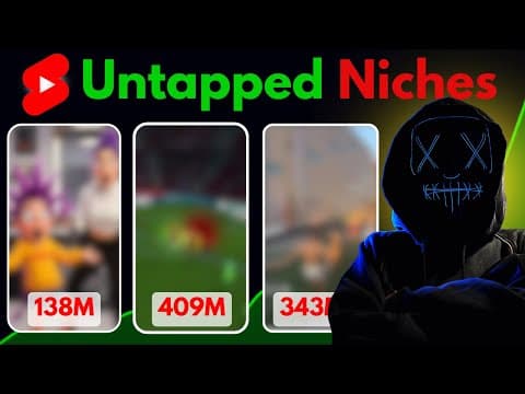 I Found 10 Hidden YouTube Shorts Niches for 2026 thumbnail