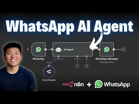 How to Build a WhatsApp Agent with n8n (credential tutorial) thumbnail