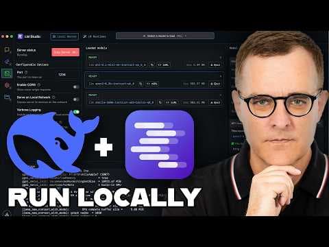 Private & Uncensored Local LLMs in 5 minutes (DeepSeek and Dolphin) thumbnail