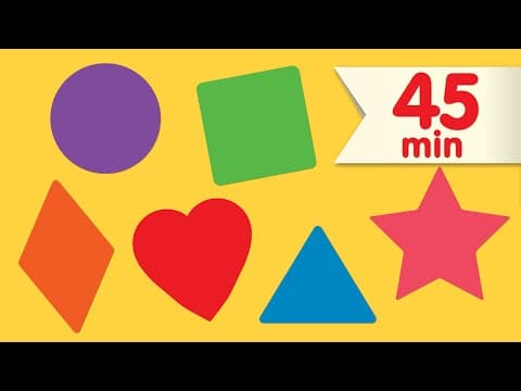 Shape Songs + More | Nursery Rhymes | Super Simple Songs thumbnail