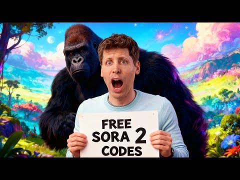 SORA 2 Is INSANE!  How To ACCESS SORA 2 For FREE with Invite code thumbnail