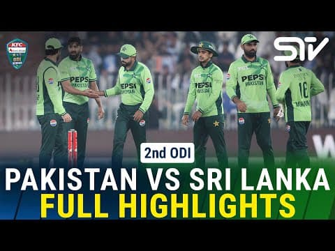 Full Highlights | Pakistan vs Sri Lanka ODI Series 2025 | 2nd ODI | PCB | M3V1U thumbnail