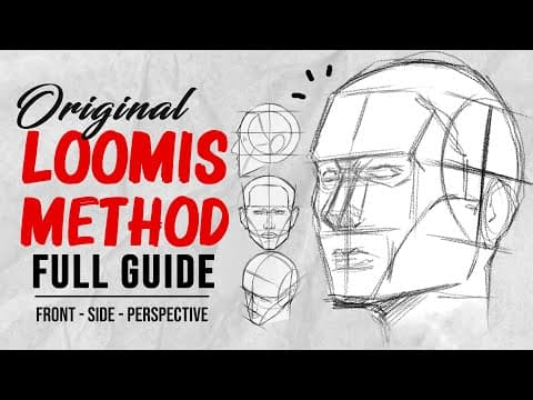 How to draw heads with Loomis Method (Tutorial) | DrawlikeaSir thumbnail