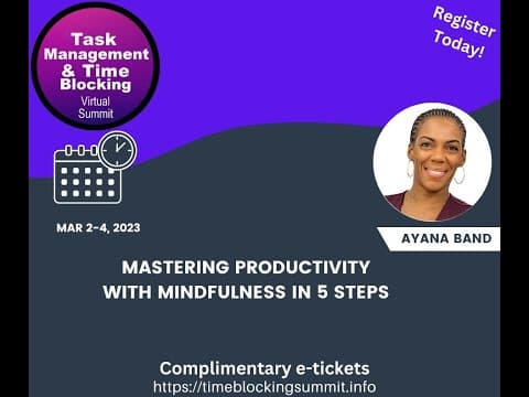 Ayana Band - Mastering Productivity with Mindfulness In 5 Steps thumbnail