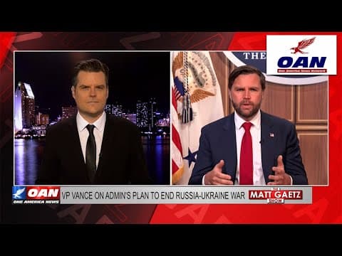 VICE PRESIDENT JD VANCE ON CARTELS, BORDER SECURITY, AND PEACE TALKS | THE MATT GAETZ SHOW EXCLUSIVE thumbnail