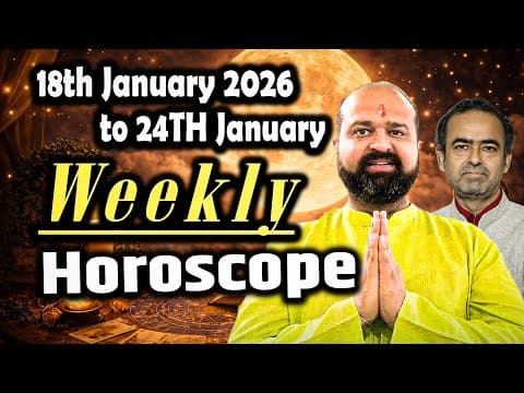 Weekly Horoscope 18th January to 24th January 2026 | 3 Tranits of Moon | Mahalaxmi Yog thumbnail
