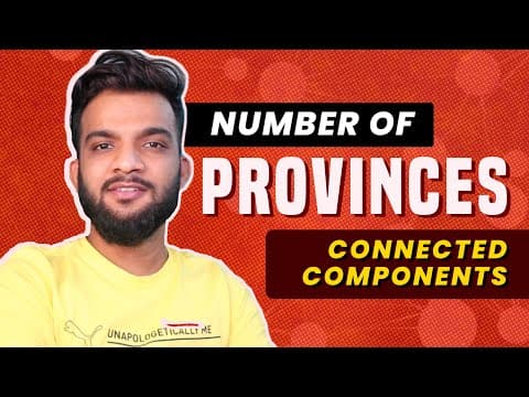 G-7. Number of Provinces | C++ | Java | Connected Components thumbnail